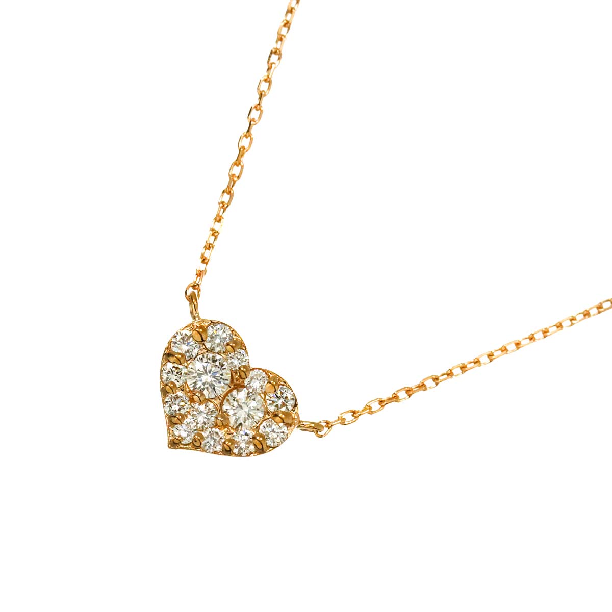 Diamond 0.13ct Necklace 18K PG 750