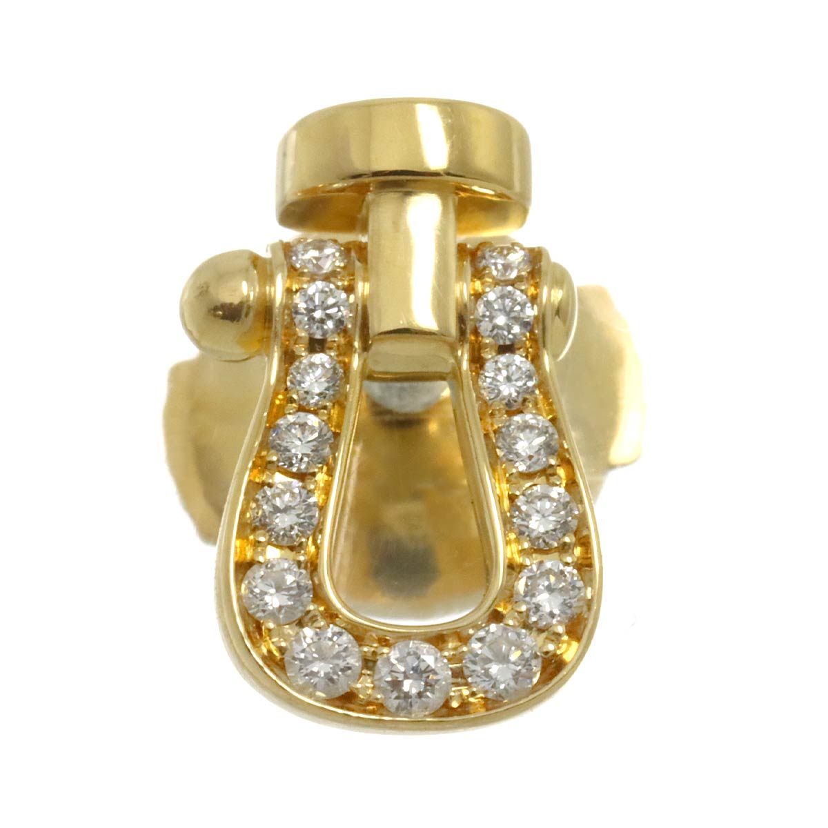 Force10 SM Diamond Earring Pierced 18K YG 750 One Piece only