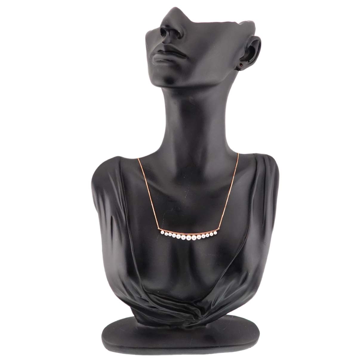 Akoya Pearl 3.2-5.1mmmm Necklace 18K K18 PG Pink Gold 750