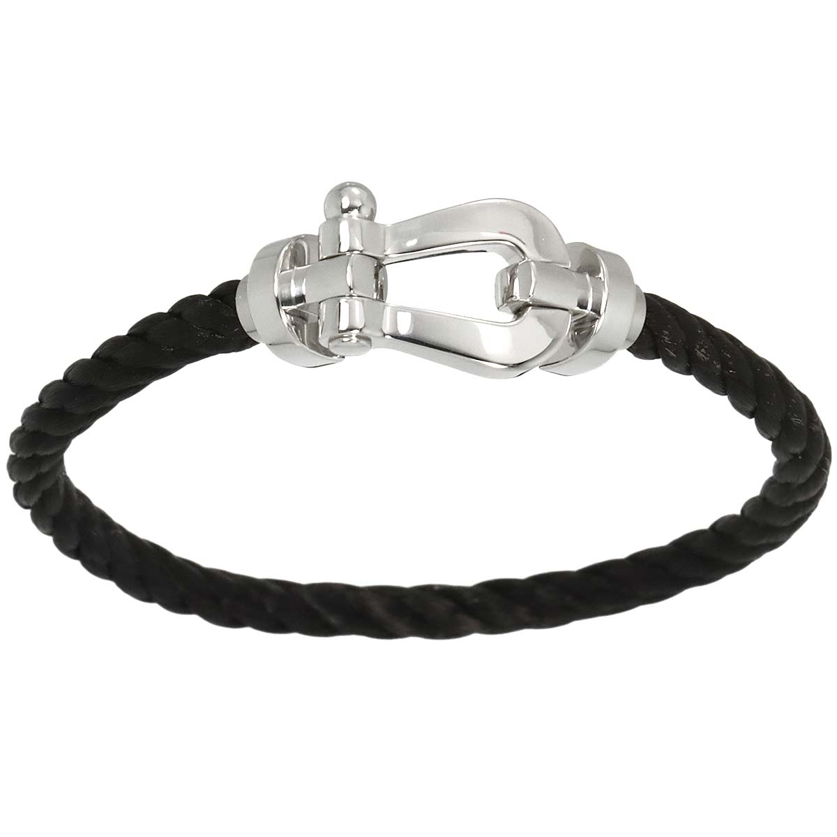 Force 10 Bracelet LM 18K White Gold 750 Steel size17