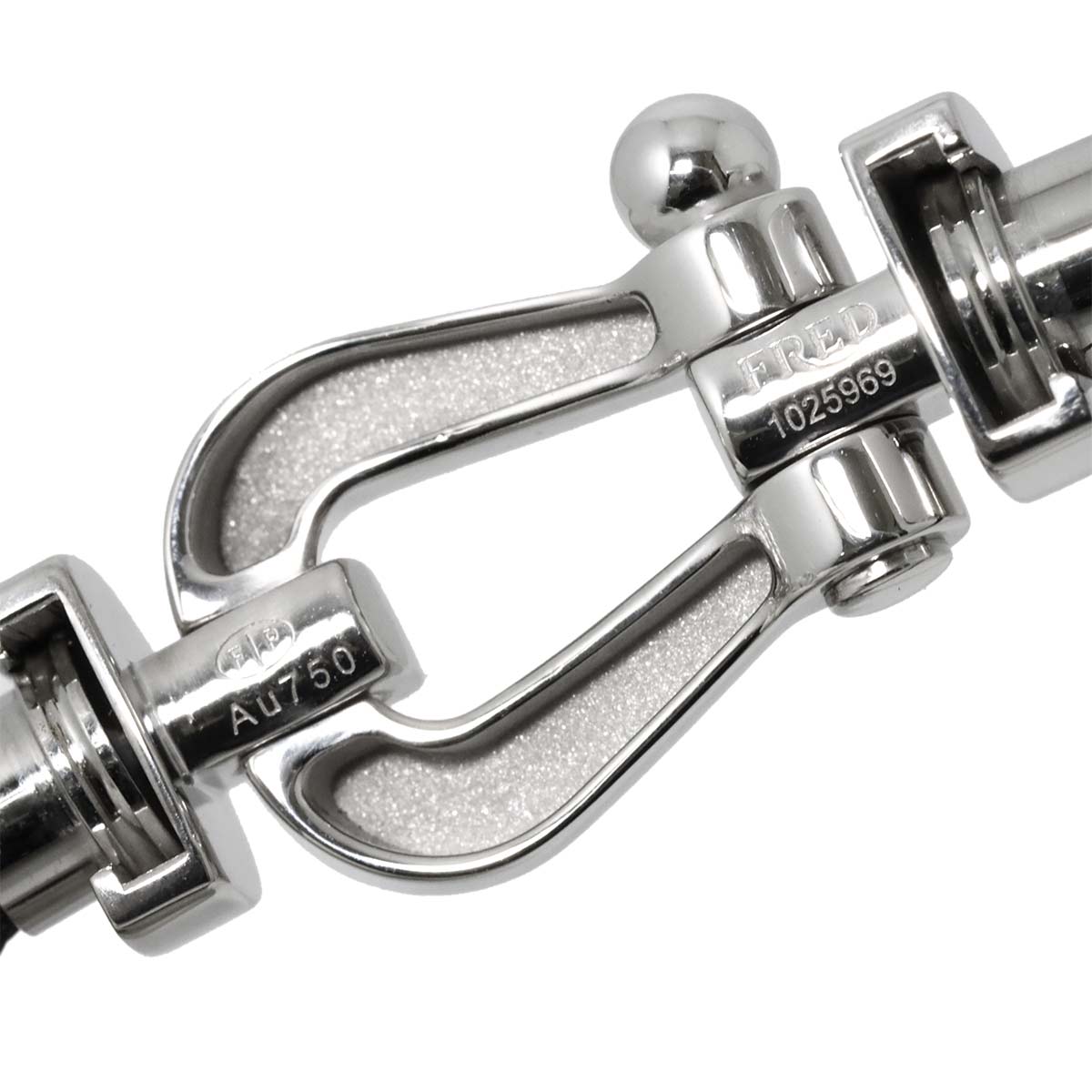 Force 10 Bracelet LM 18K White Gold 750 Steel size17