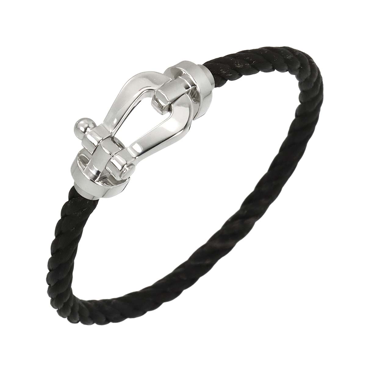 Force 10 Bracelet LM 18K White Gold 750 Steel size17