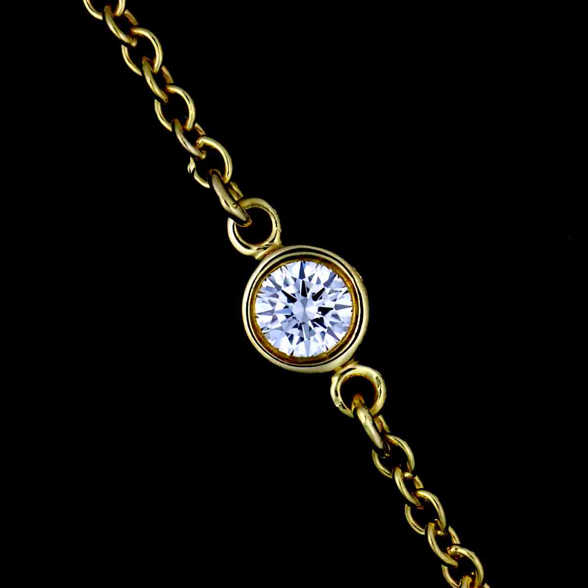 By The Yard Diamond 3P Bracelet 18K Yellow Gold 750