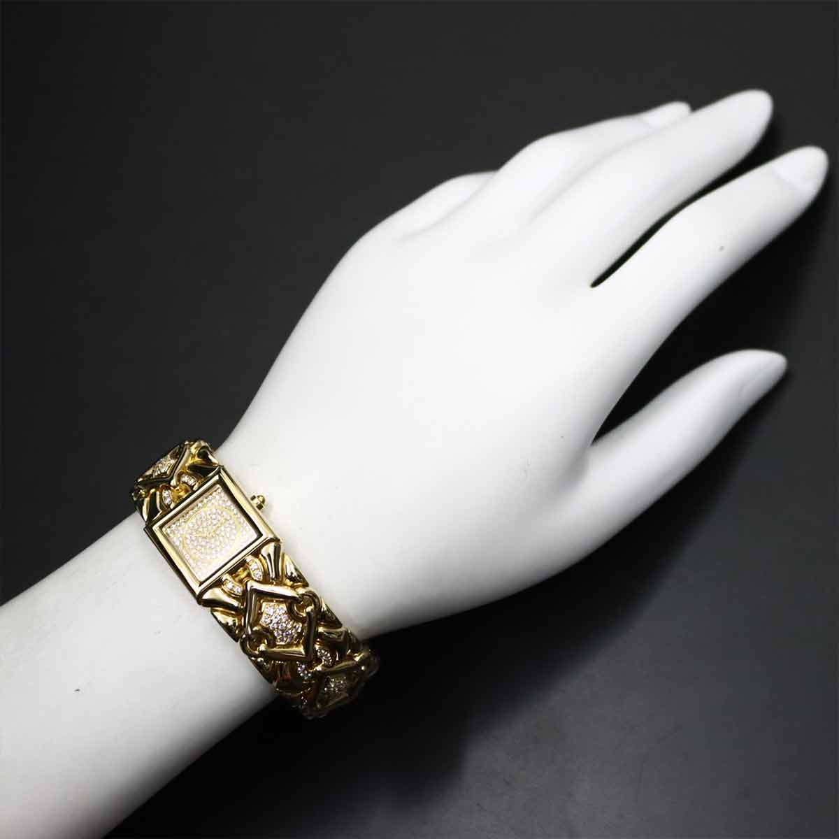 Torika BJ06 750 Yellow Gold Diamond Gold Dial Ledies