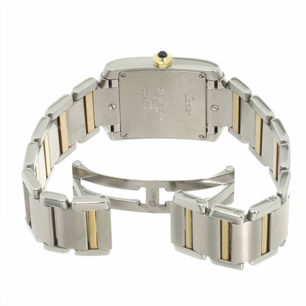 Tank Francaise MM W51006Q4 K18YG Quartz Cream Dial Boys Watch