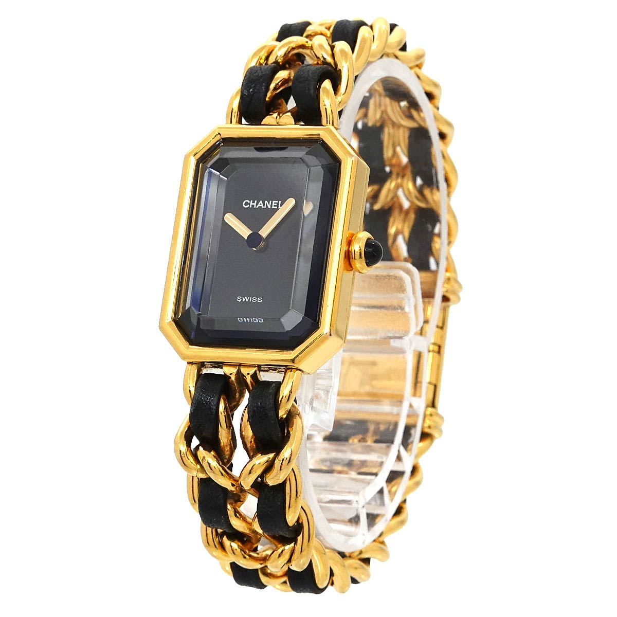 Premiere Size M H0001 Vintage Quartz Black Dial Ladies Watch