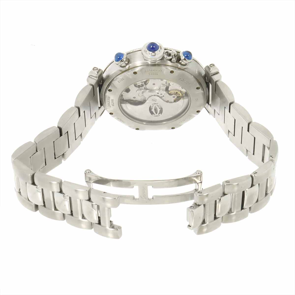 Pasha 38mm W31030H3 Chronograph Date Automatic Silver Dial