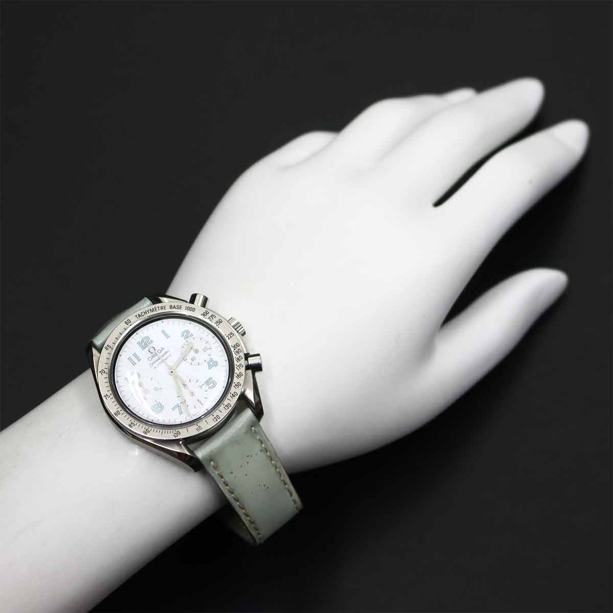 Speedmaster Chronograph 3802 71 53 White Shell Dial Ladies