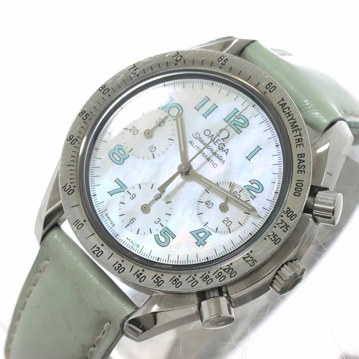 Speedmaster Chronograph 3802 71 53 White Shell Dial Ladies