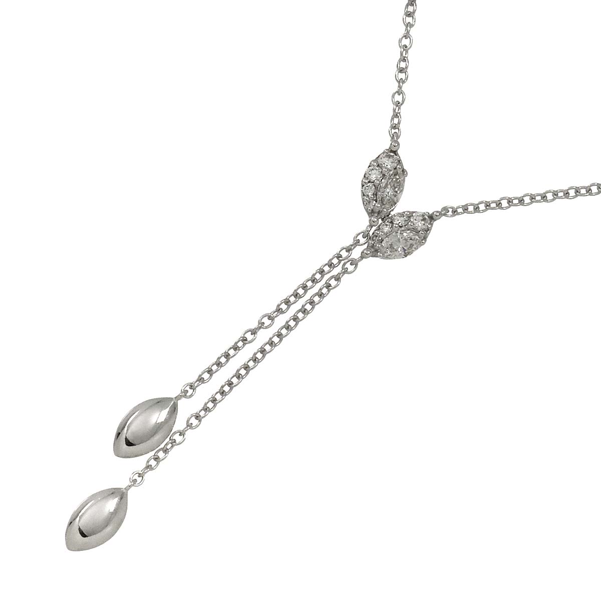 Diamond Necklace 18K WG 750