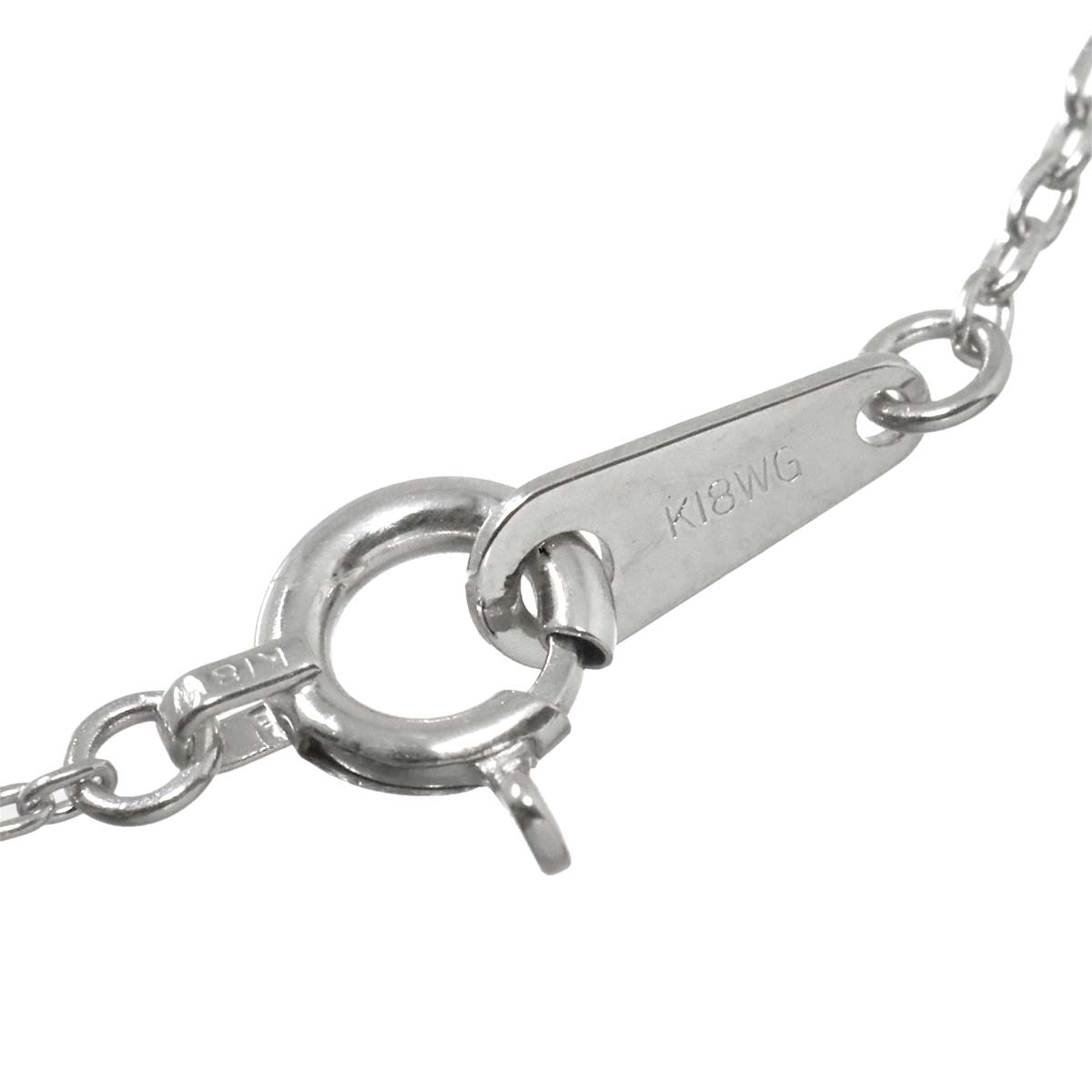 Flower Heart Diamond 0.70ct/0.30ct Necklace 18K WG 750