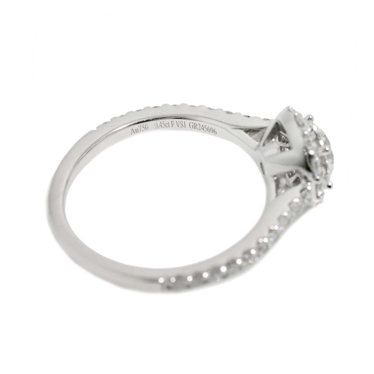 Icon Diamond 0.45ct F/VS1/3EX Ring 18K WG 750 Size:4(US)