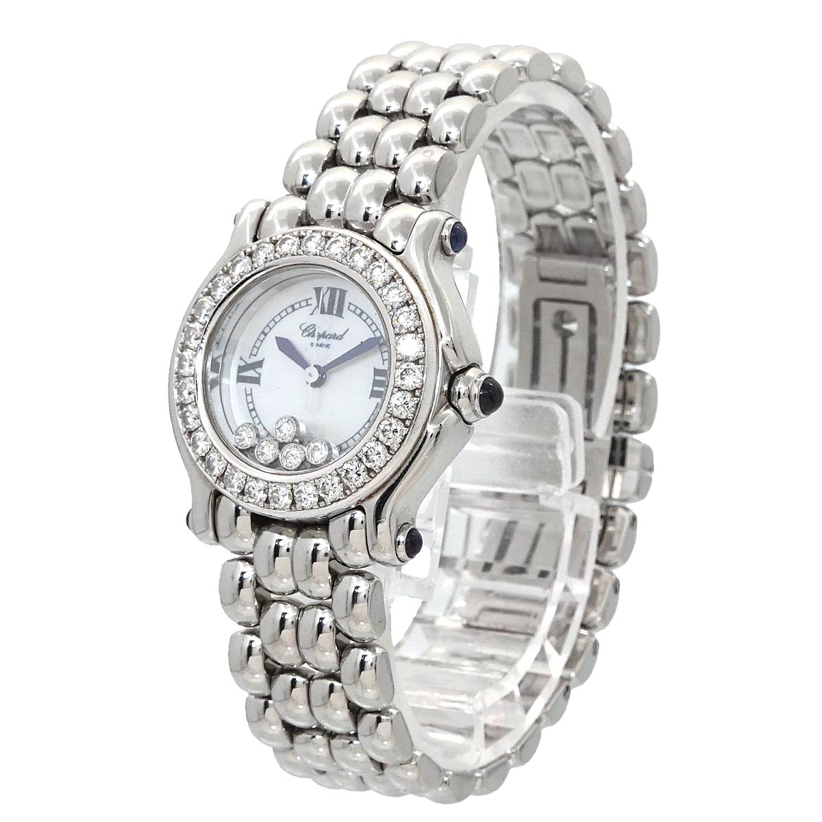 Happy Sport 27 8275 23 11 Diamond bezel 5P White Shell Dial
