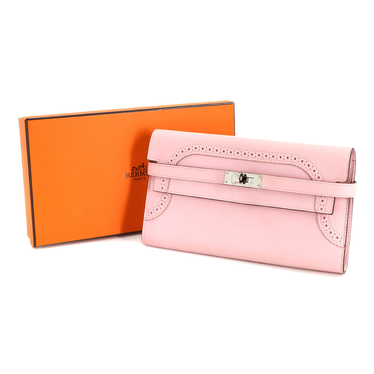 Kelly Wallet Ghillies Veau Swift Rose Sakura Purse