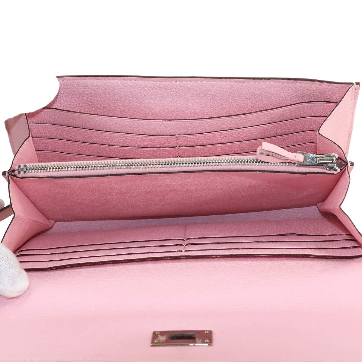 Kelly Wallet Ghillies Veau Swift Rose Sakura Purse