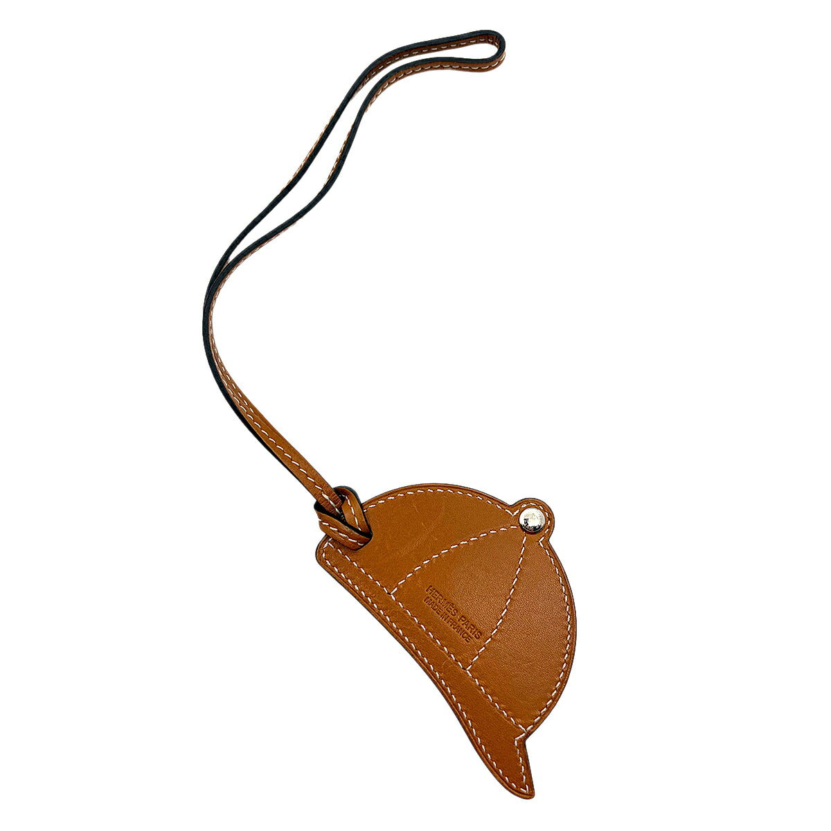 Paddock Bomb Bag Charm Swift Veau Butler Cuivre Natural Sabre