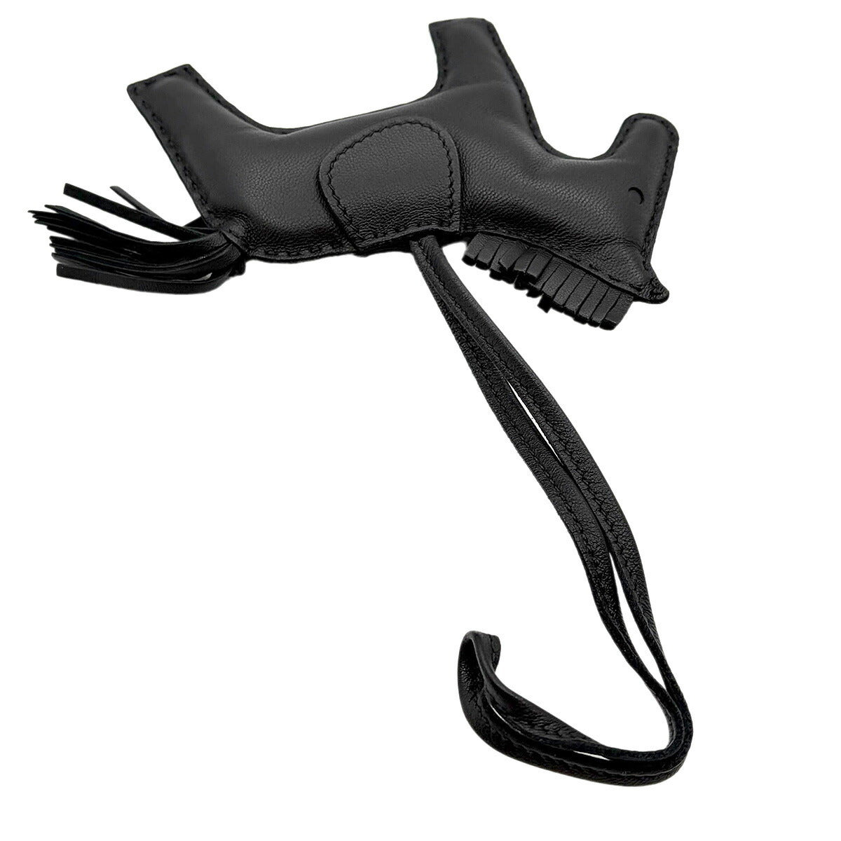 Rodeo MM Bag Charm Agneau Milo So Black Y Horse Accessory