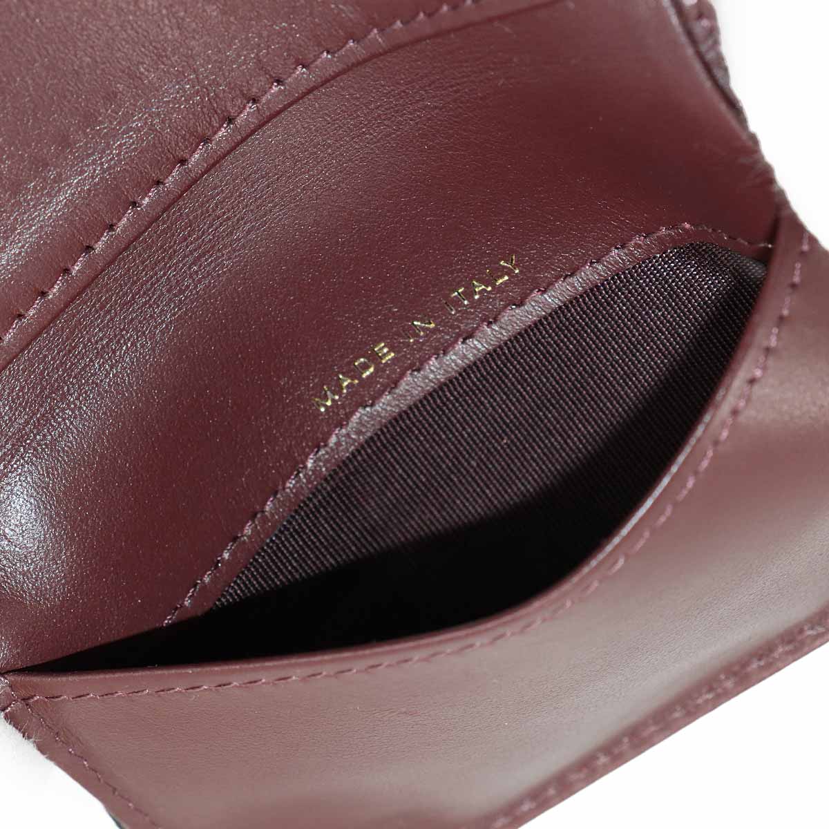 Matelasse Compact Wallet Leather Black AP0230 Purse