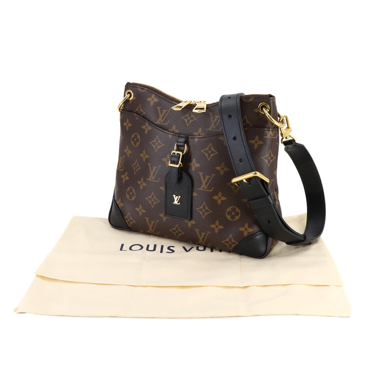 Monogram Odeon NM PM Shoulder Bag Brown Noir M45353