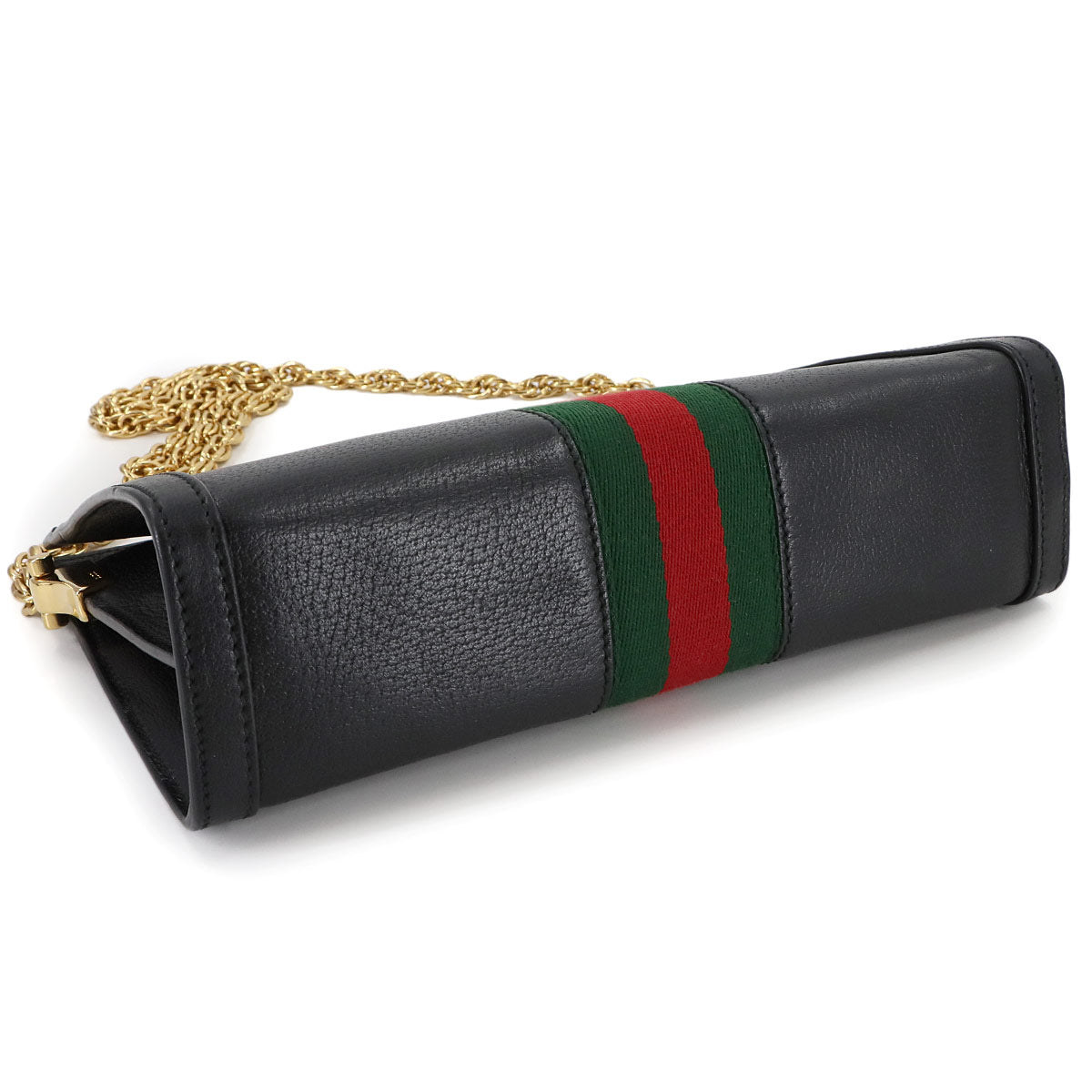 Ophidia Small Shoulder Bag Leather Black 503877