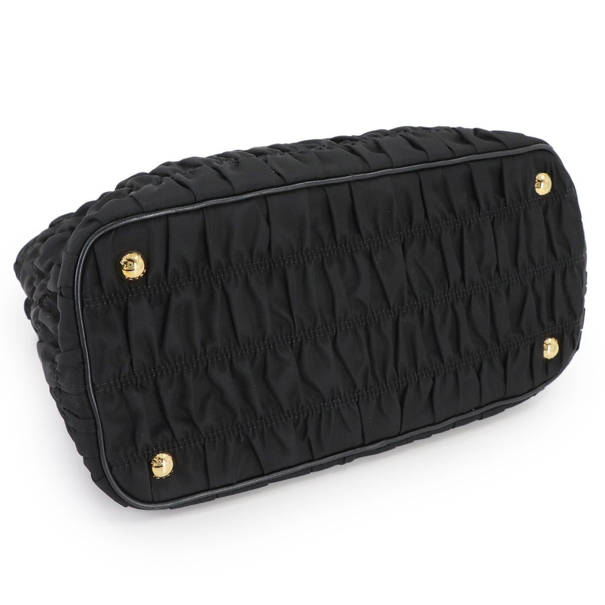 2way Hand Shoulder Bag Nylon Leather Nero Black 1BA173