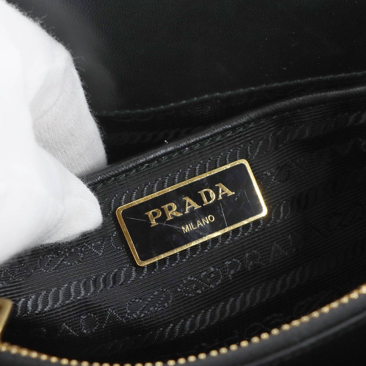 2way Hand Shoulder Bag Nylon Leather Nero Black 1BA173