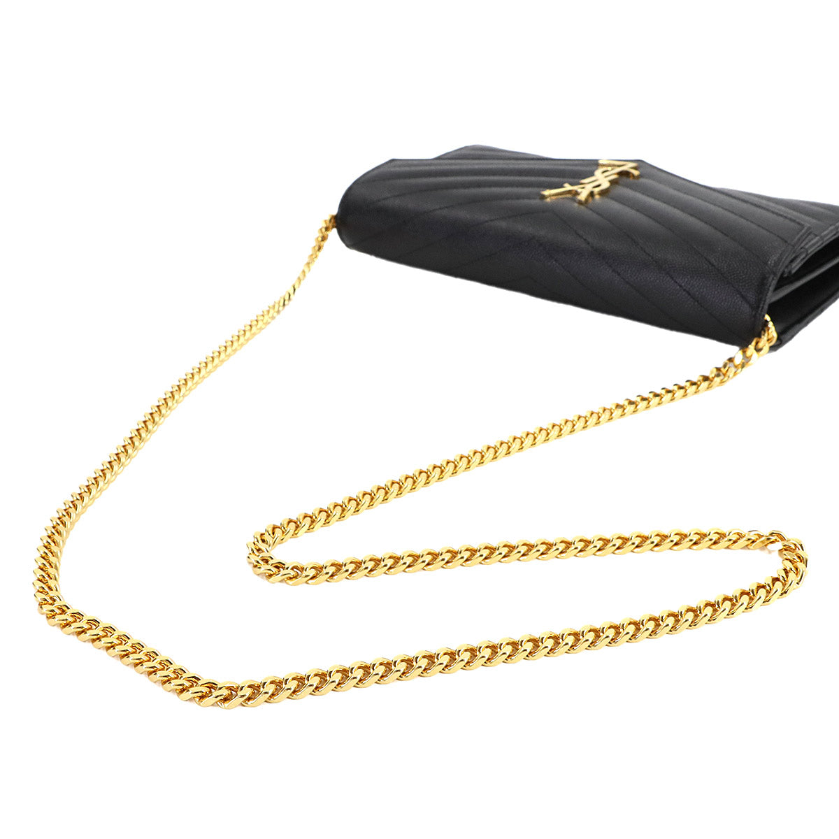 Cassandra Chain Wallet Leather Black 377828