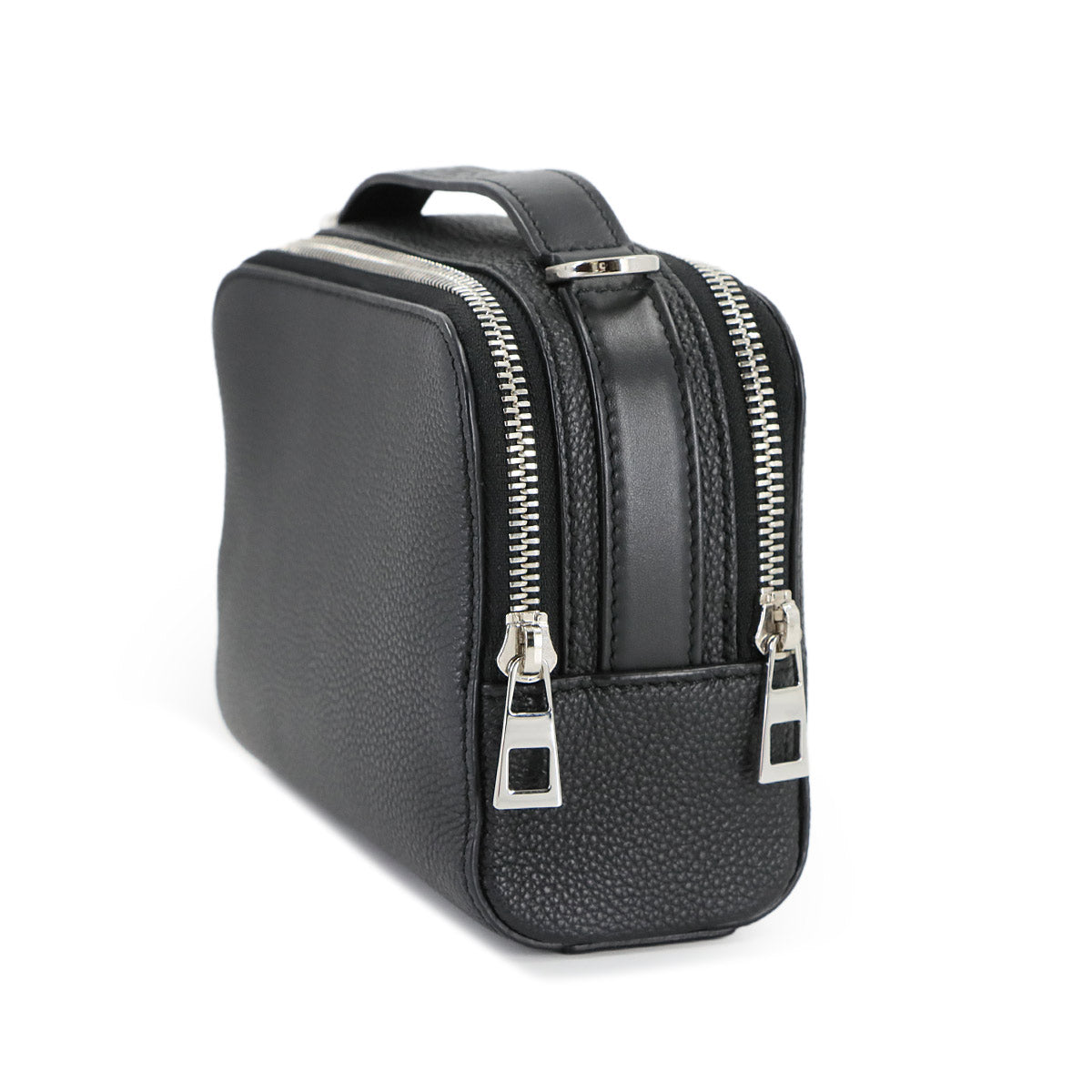 Mini crossbody camera Bag Hand Shoulder Bag Leather Black Anagram