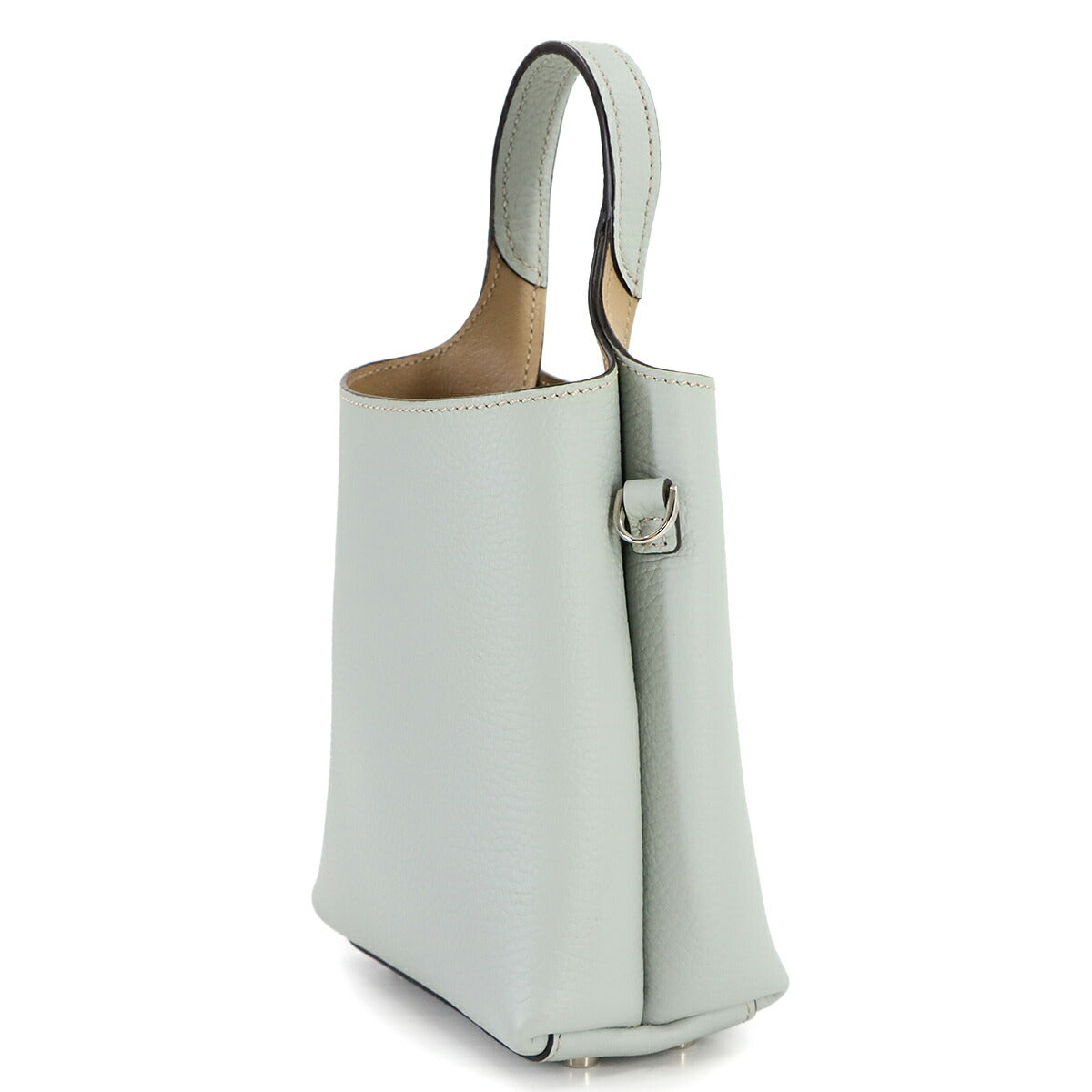 Timeless Micro 2way Hand Shoulder Bag Leather Blue gray