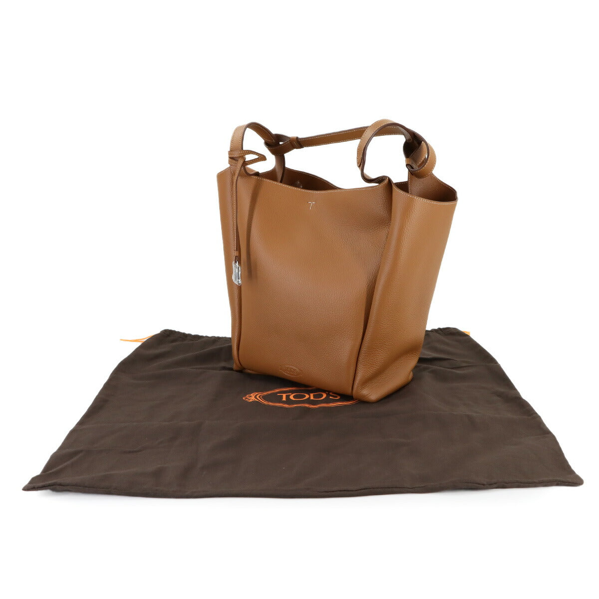 T Timeless Bucket Bag Tote Bag Leather Brown