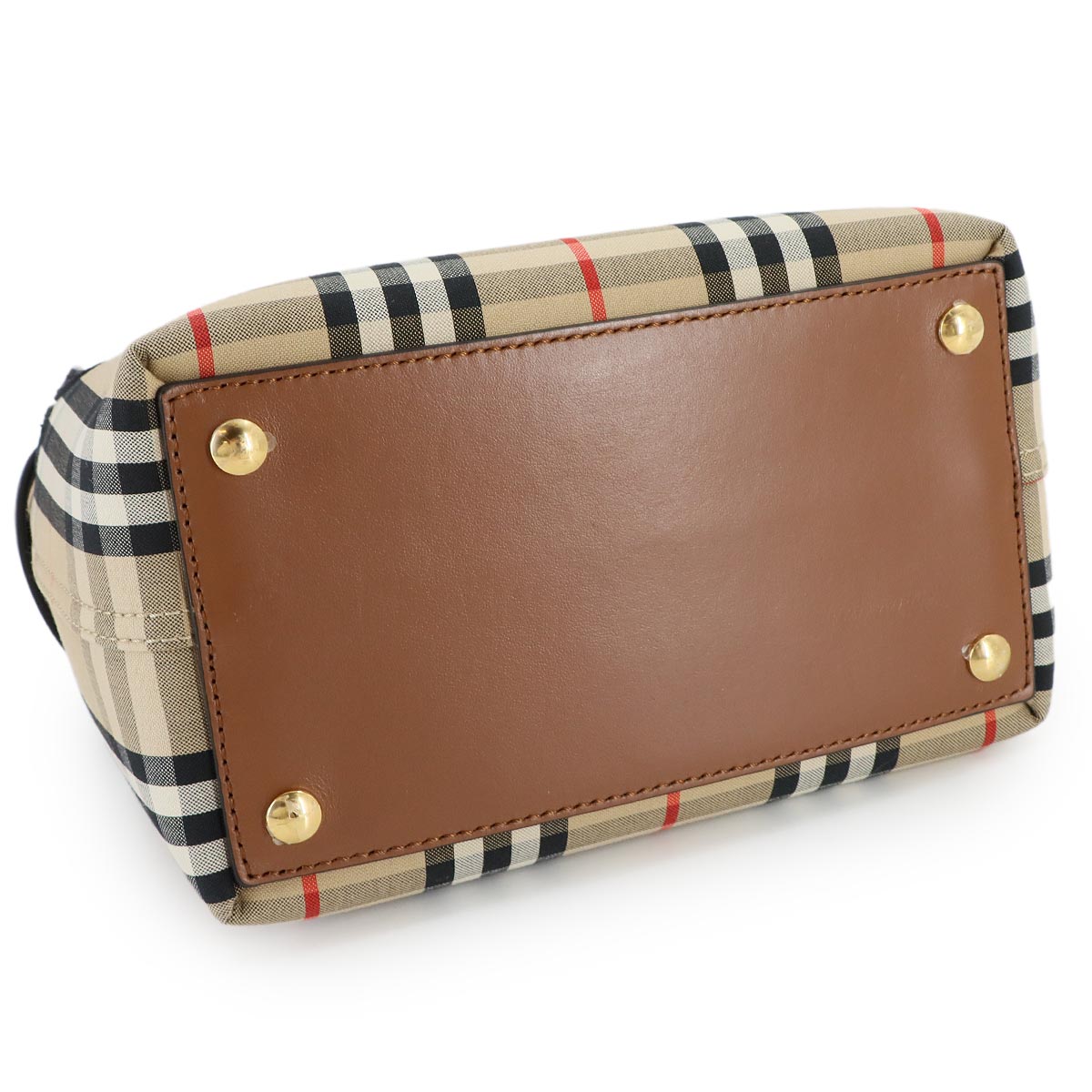 Plaid Baby Belt Bag Hand Shoulder Bag Canvas Leather 8021274