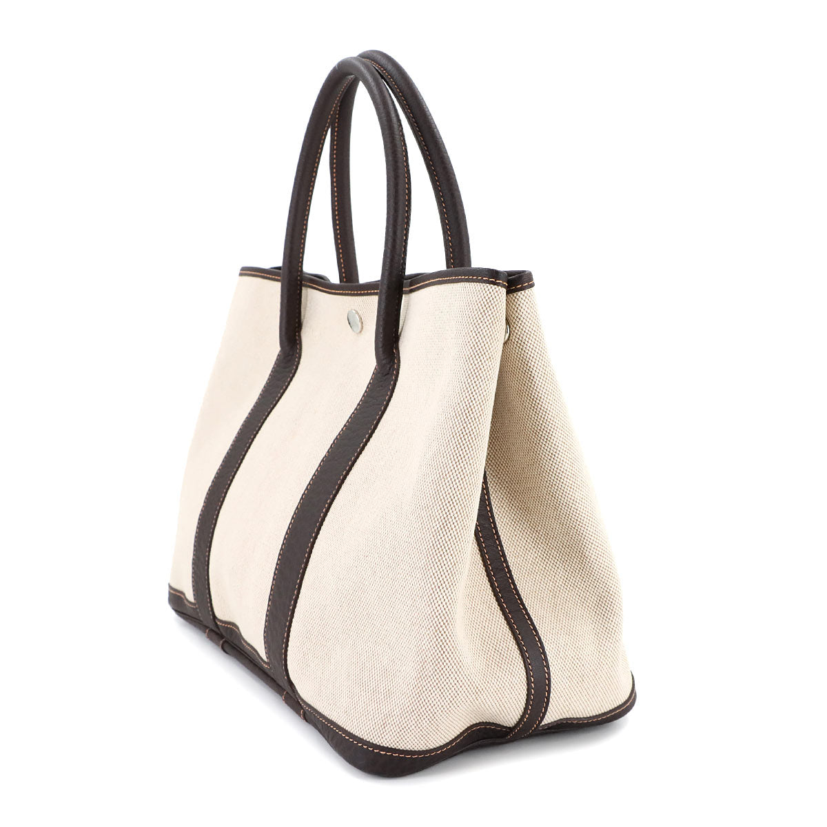 Garden Party PM Tote Bag Toile H Natural Marron Purse