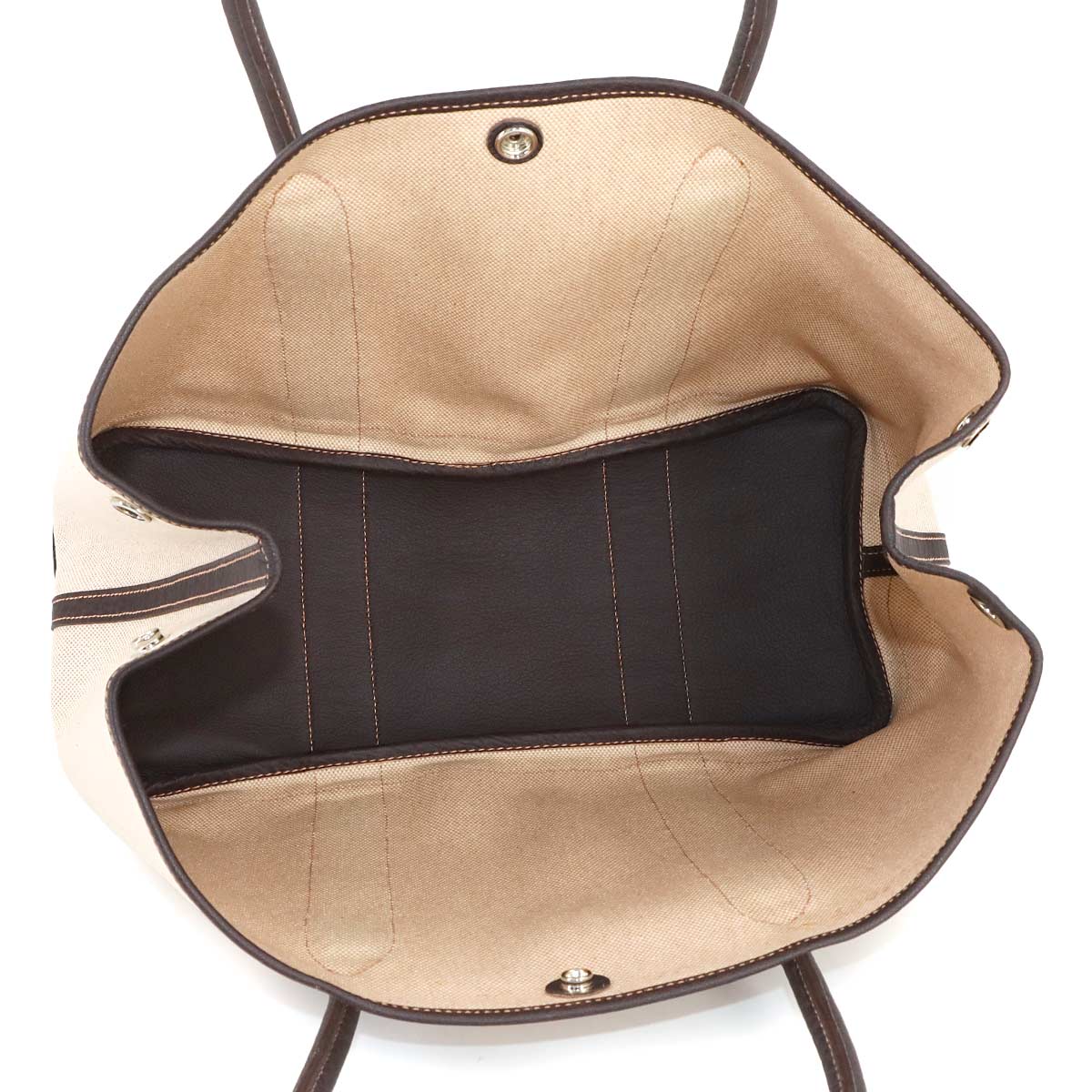 Garden Party PM Tote Bag Toile H Natural Marron Purse