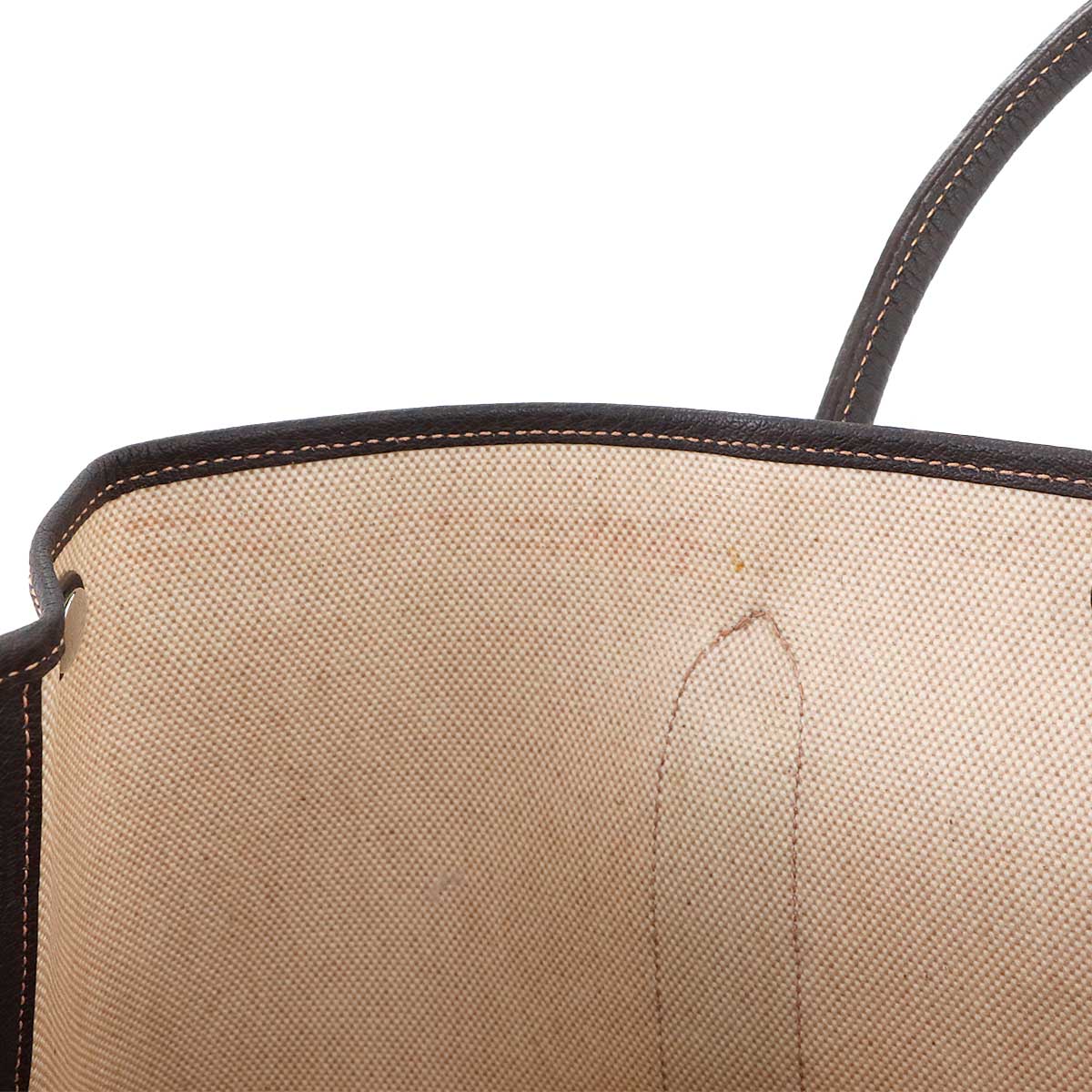 Garden Party PM Tote Bag Toile H Natural Marron Purse