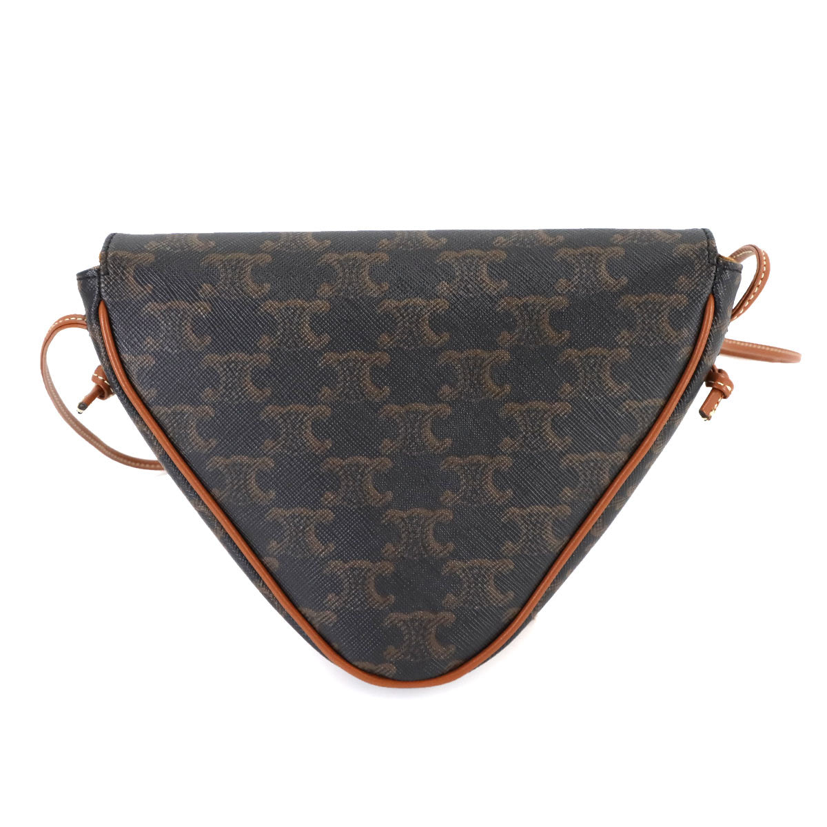 Triomphe Triangle Shoulder Bag PVC Leather 195902 Purse