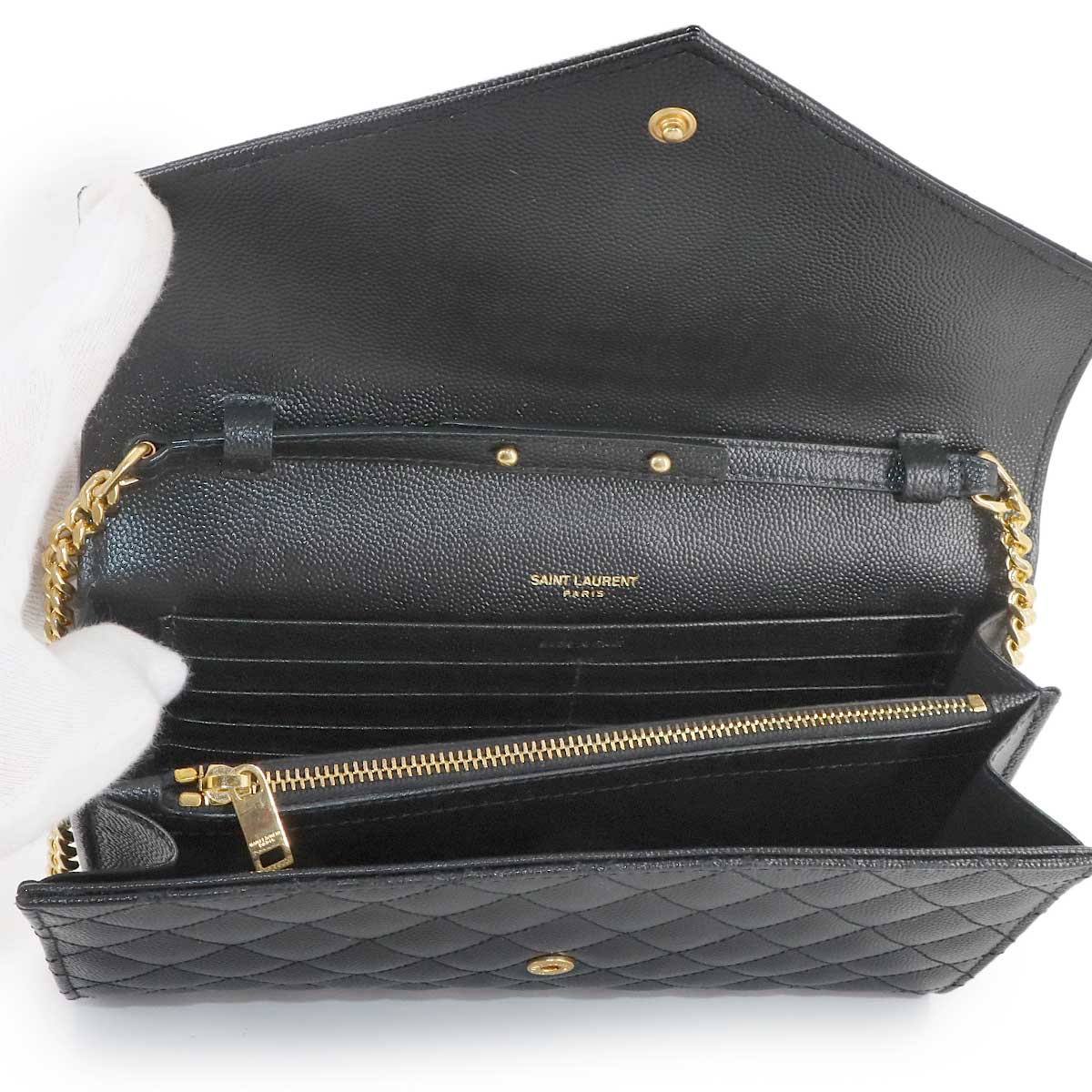 Cassandre Envelope Chain Wallet Leather 620280