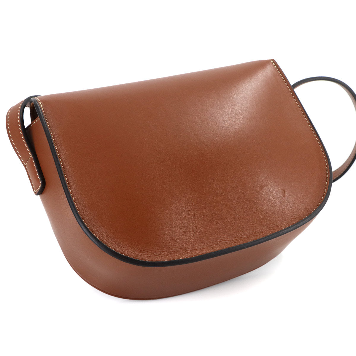 Folco Cuir Triomphe Bag Shoulder Leather Tan 198263DU3 Purse