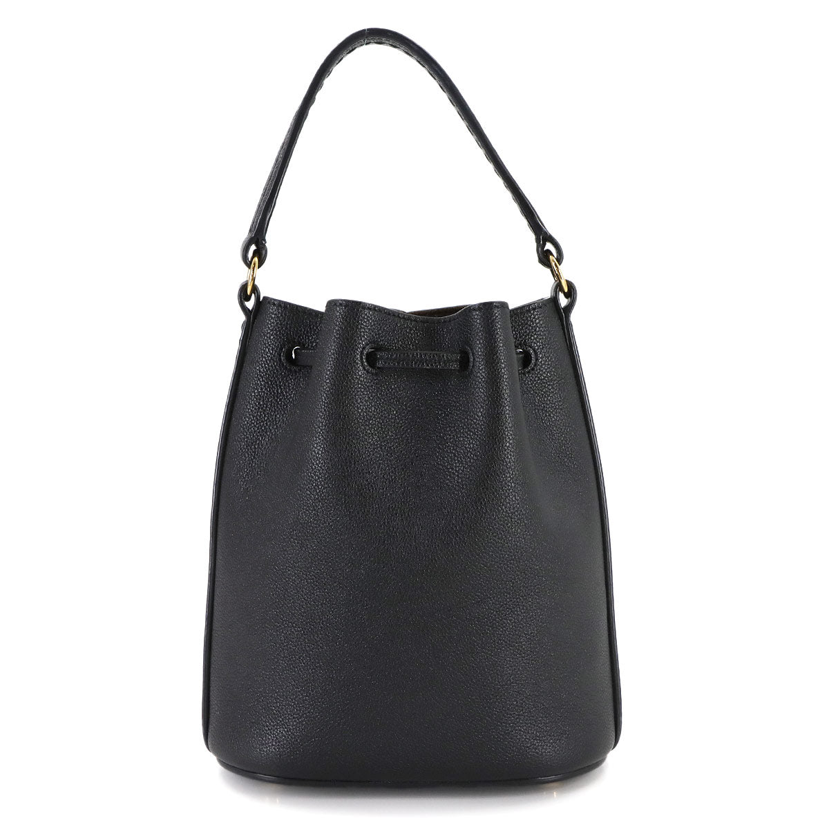T Timeless Bucket Bag Hand Shoulder Bag Leather Black Purse