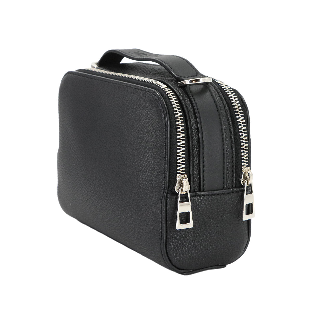 Mini crossbody camera Bag Hand Shoulder Bag Leather Black Anagram