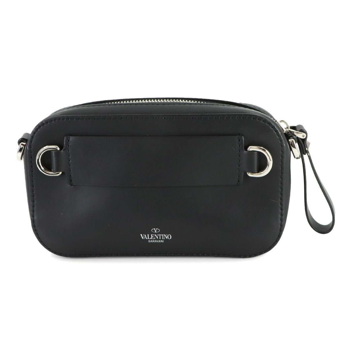 VLTN Logo Shoulder Bag Leather Black 1Y2B0954WJW