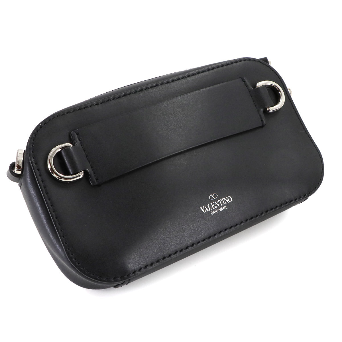 VLTN Logo Shoulder Bag Leather Black 1Y2B0954WJW