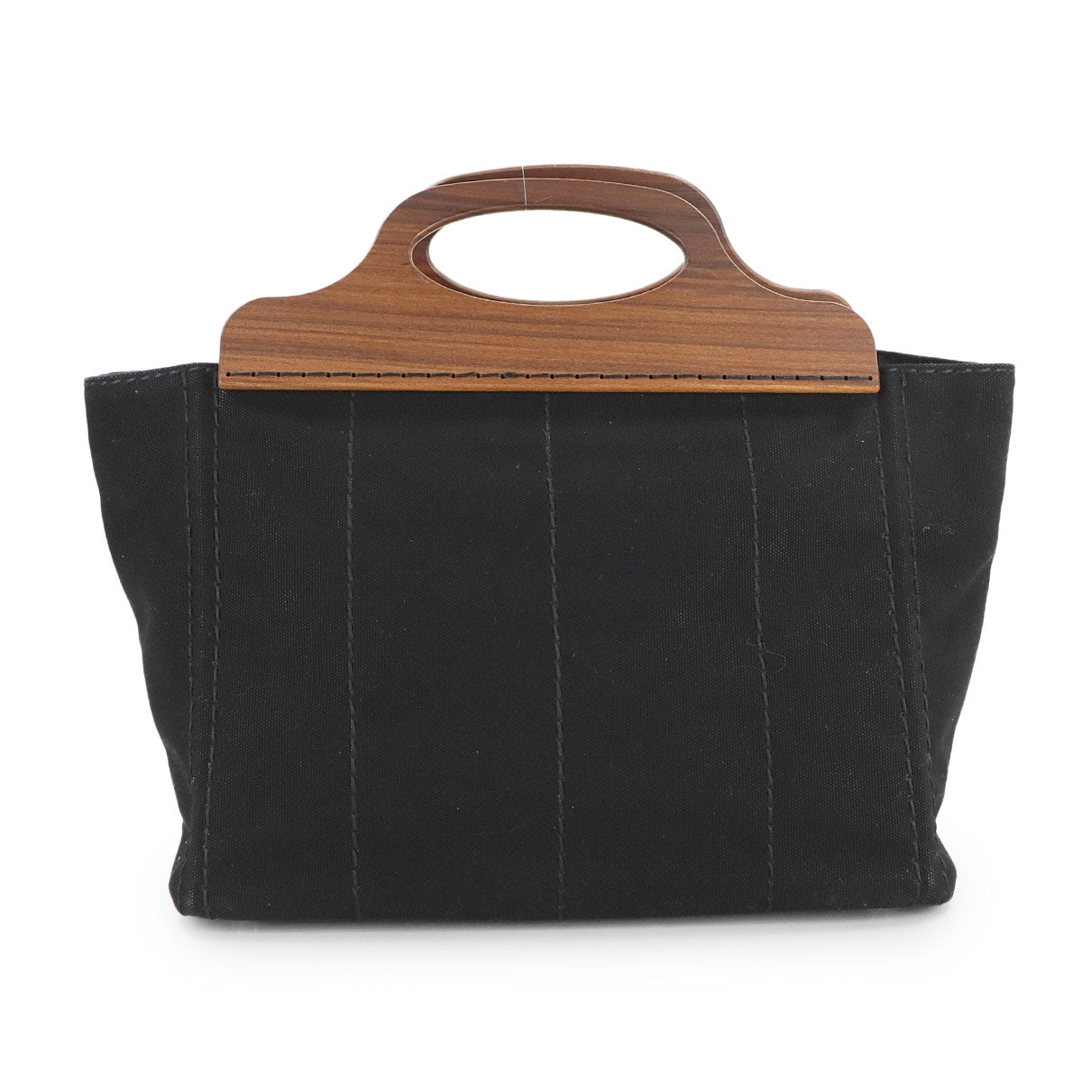 Canapa 2way Hand Shoulder Bag Canvas Nero 1BG350 Black Purse