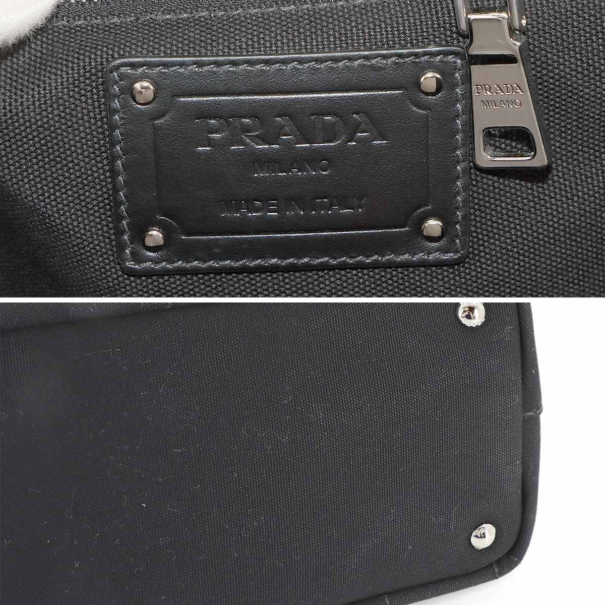 Canapa 2way Hand Shoulder Bag Canvas Nero 1BG350 Black Purse