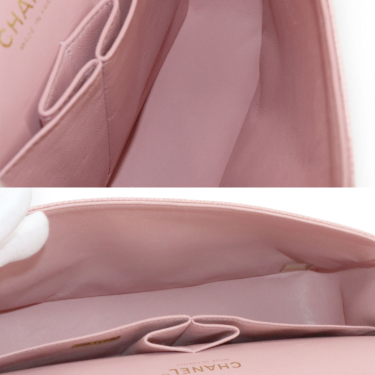 Matelasse 25 Chain Shoulder Bag Leather Pink A01112 Purse