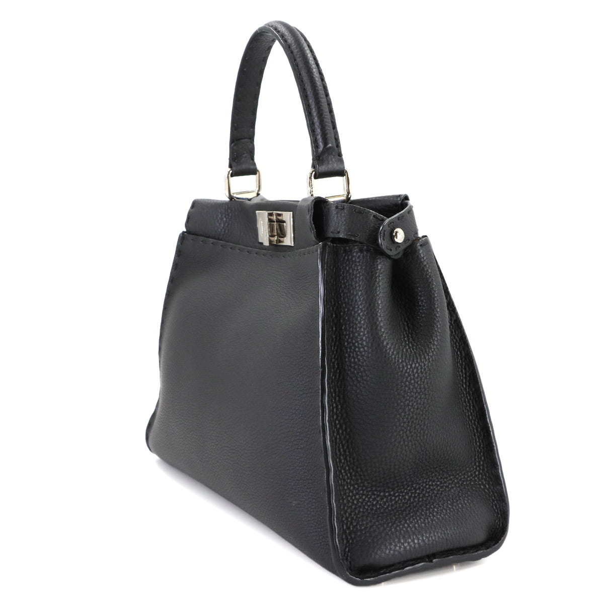 Selleria Peekaboo Hand Shoulder Bag Leather Black 8BN226 Purse