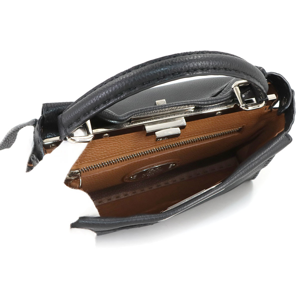 Selleria Peekaboo Hand Shoulder Bag Leather Black 8BN226 Purse