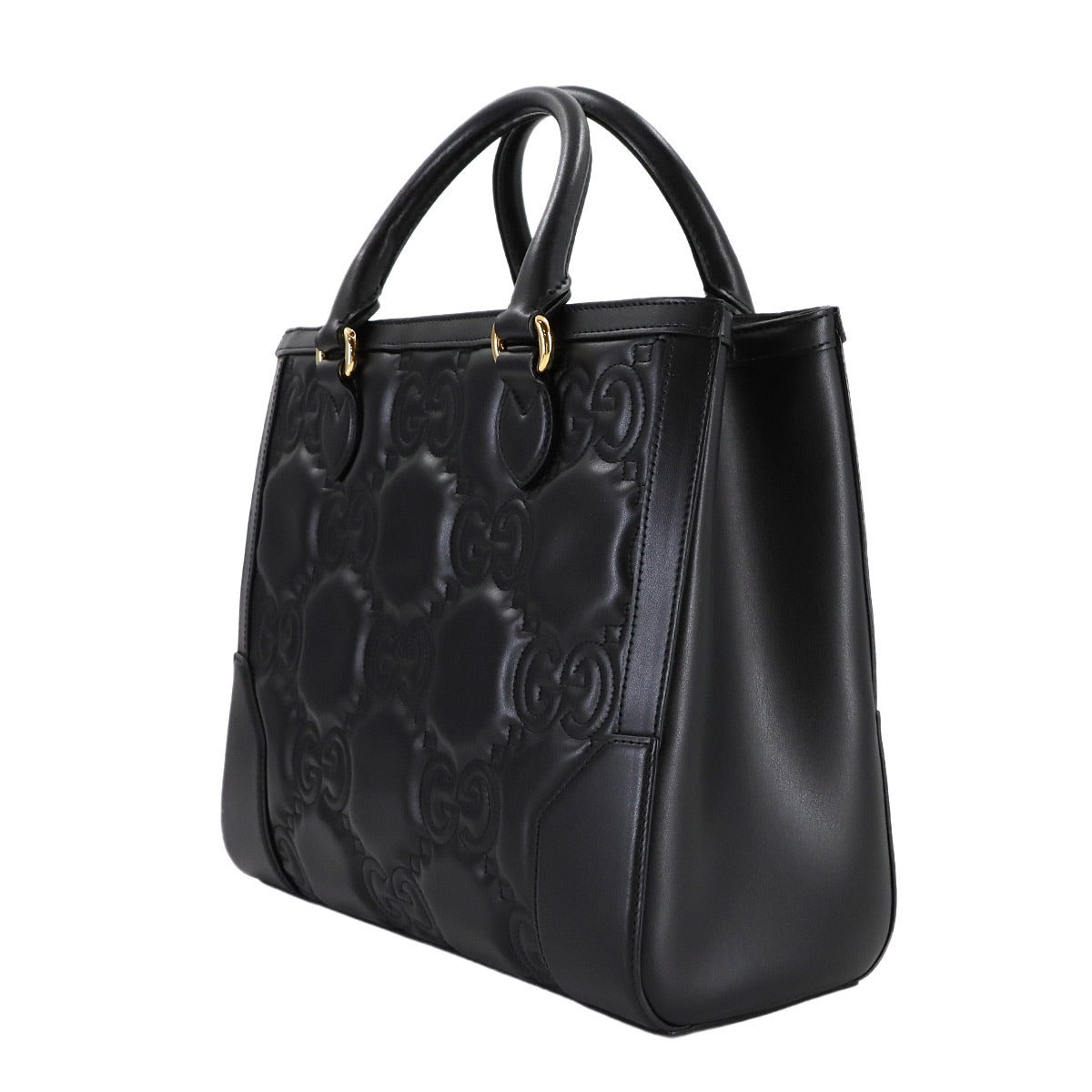 GG Matelasse 2way Hand Shoulder Bag Leather Black 728236