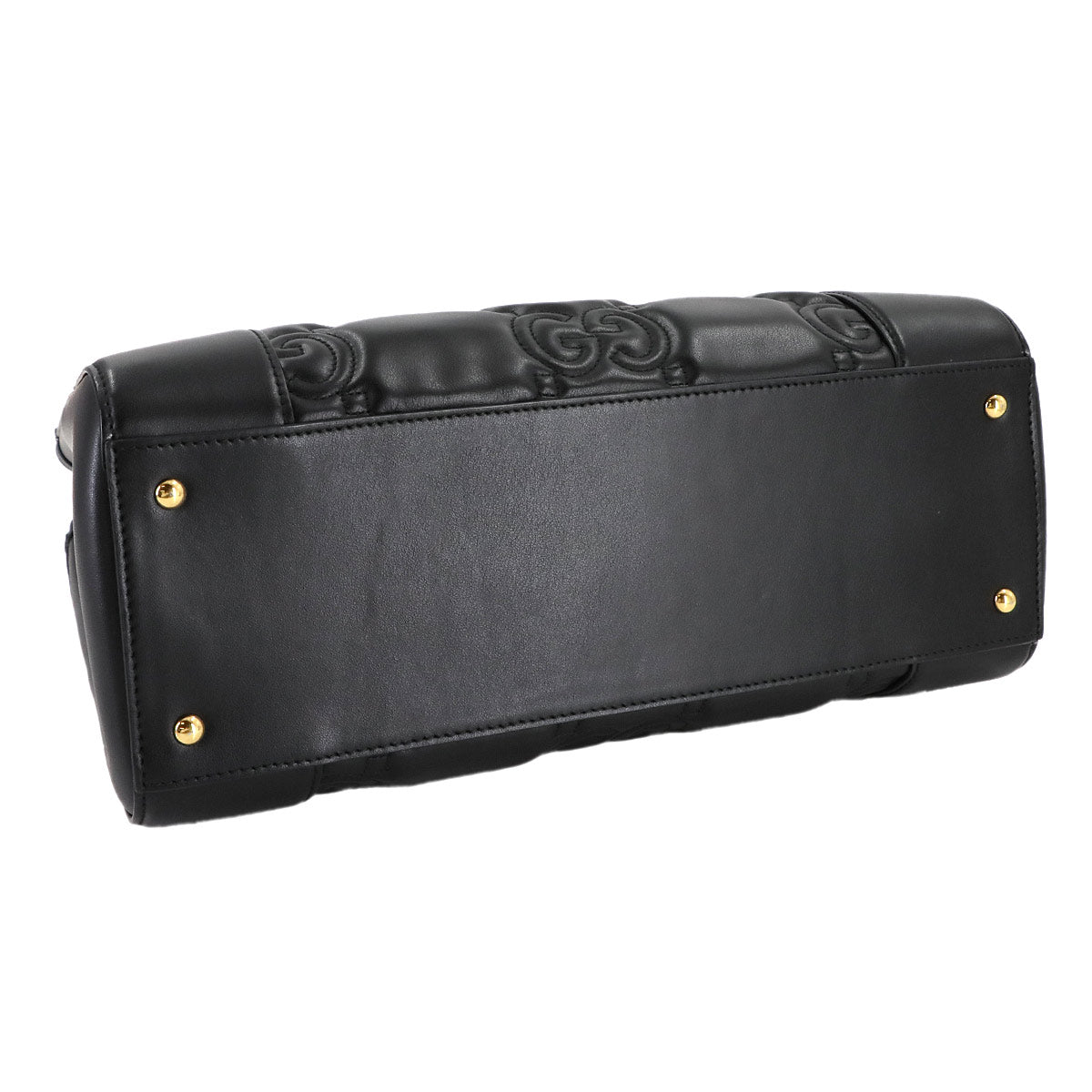 GG Matelasse 2way Hand Shoulder Bag Leather Black 728236