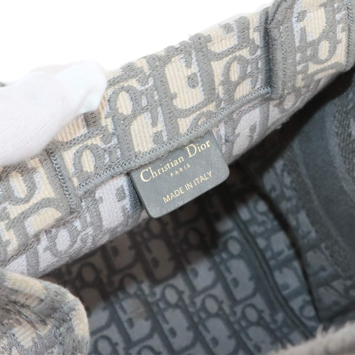 Book Tote Small Bag Oblique Canvas Gray M1265ZRIW