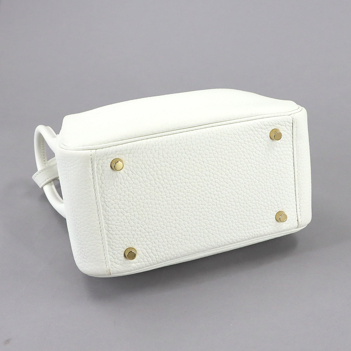 Lindy Mini Hand Shoulder Bag Taurillon Clemence New White Purse